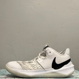 White nike zoom hyper court volleyball shoes